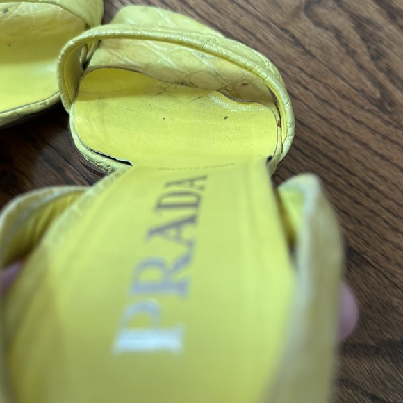 Prada Yellow Slingbacks - Picture 7 of 7